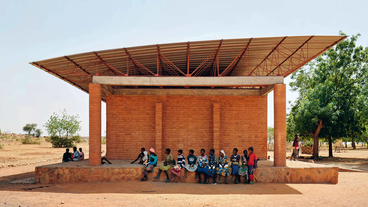 Students in a classroom at Gando Primary School by Francis Kéré, Burkina Faso. Photo by Erik-Jan Ouwerkerk.