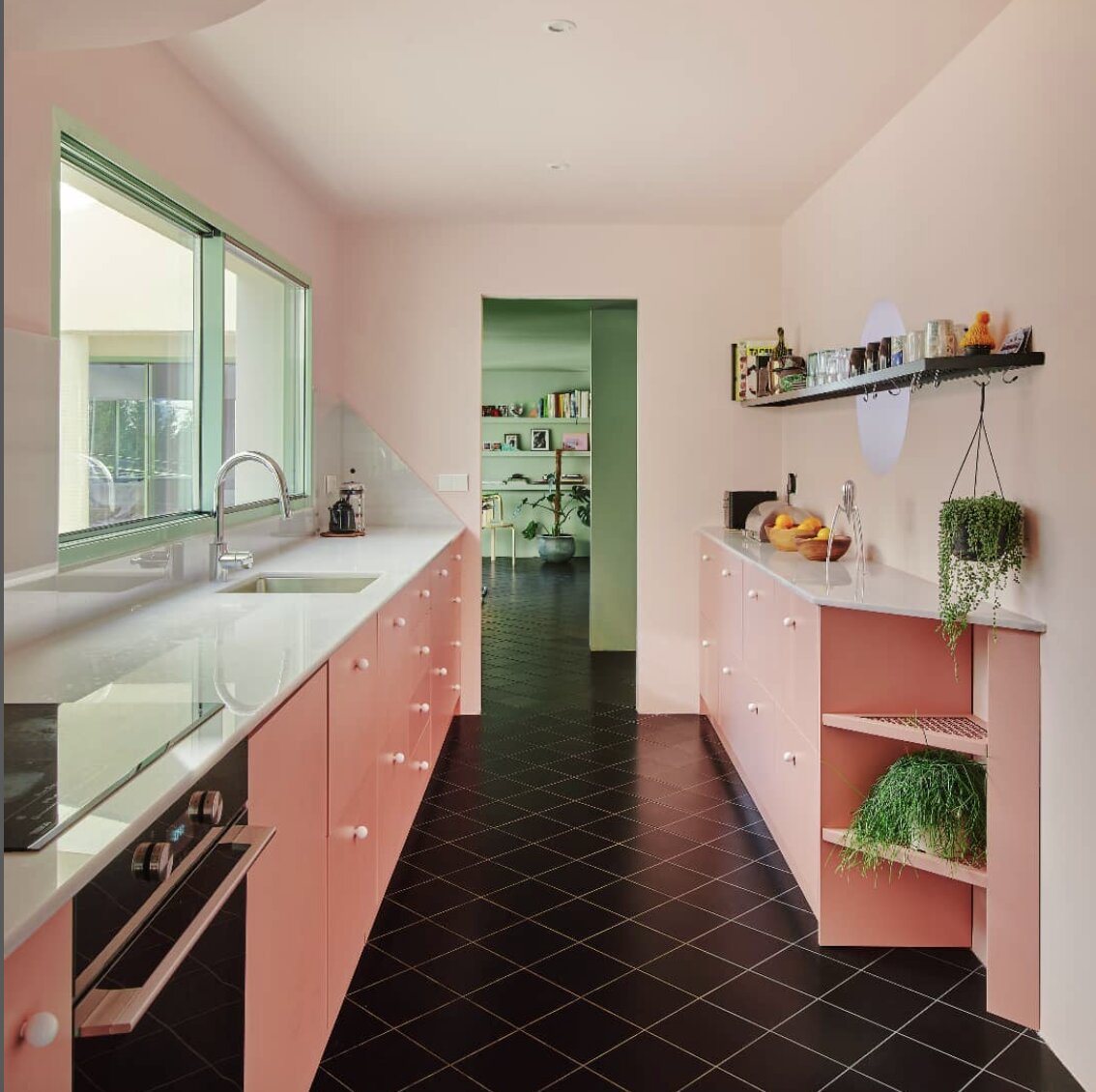 Kitchen with color